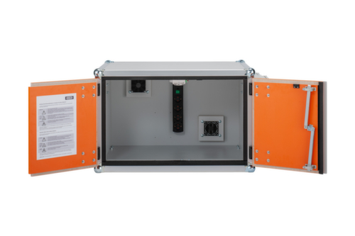 Explosionsgeschützter Lithium-Ionen-Ladeschrank PREMIUM PLUS 8/5, Höhe x Breite x Tiefe 520 x 800 x 660 mm