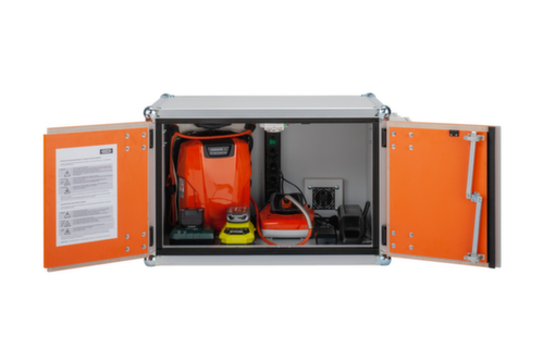 Explosionsgeschützter Lithium-Ionen-Ladeschrank PREMIUM PLUS 8/5, Höhe x Breite x Tiefe 520 x 800 x 660 mm