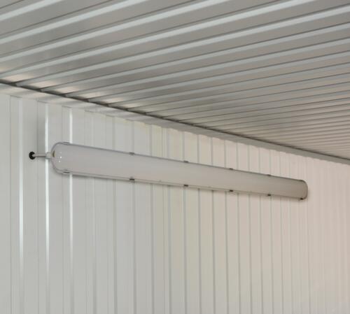 UDOBÄR Müllsackständer, für 120-Liter-Säcke, silber, Deckel schwarz, gelb, blau