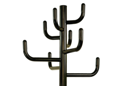 UDOBÄR Garderobenständer mit Schirmhalter, mit 8 Haken, schwarz