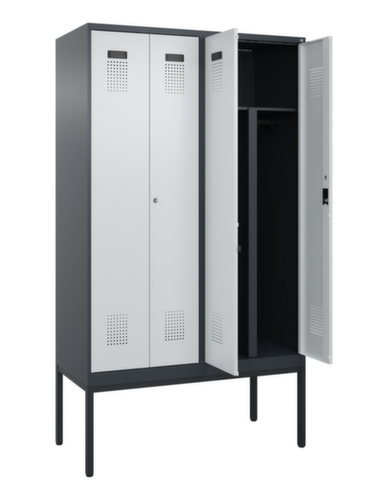 C+P PSA-Spind Evolo PLUS für Schwarz-Weiß-Trennung, Abteilbreite 300 mm