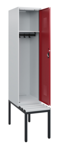 C+P Spind Evolo PLUS mit Sitzbank, Abteilbreite 400 mm
