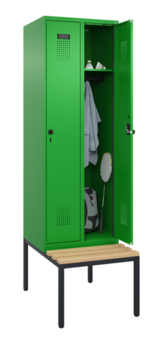 C+P Spind Evolo PLUS mit Sitzbank, Abteilbreite 300 mm