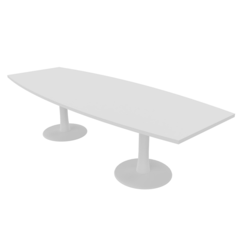 Quadrifoglio Konferenztisch IDEA+, Breite x Tiefe 2800 x 1100 mm, Platte weiß