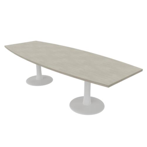 Quadrifoglio Konferenztisch IDEA+, Breite x Tiefe 2800 x 1100 mm, Platte Beton