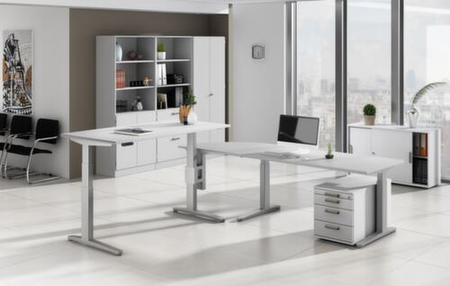 Rollcontainer Up and Down, 3 Schublade(n), grau/grau