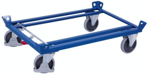 VARIOfit Paletten-Fahrgestell mit Kranösen, Traglast 500 kg, Ladeflächenlänge 1200 mm