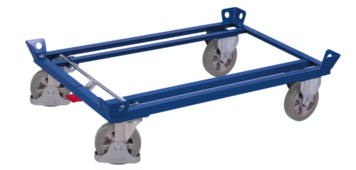 VARIOfit Paletten-Fahrgestell mit Kranösen, Traglast 1200 kg, Ladeflächenlänge 1200 mm