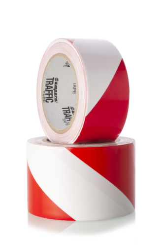 a.m.p.e.r.e. Bodenmarkierungsband TRAFFIC Tape Standard, rot/weiß