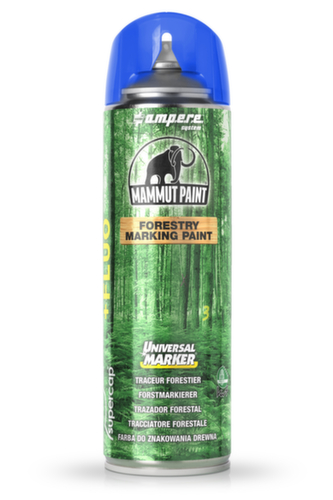 a.m.p.e.r.e. Markierfarbe Universal Marker für die Forstwirtschaft, blau fluo