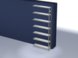 hofe System-Steckregal in Standard Bauart, Höhe x Breite x Tiefe 3000 x 1310 x 335 mm, 7 Böden