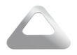 Auflagedeckel PURE für Abfallbehälter, silber