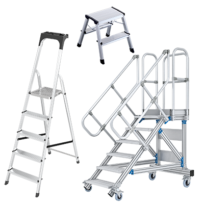 Ladders, trappen en steigers
