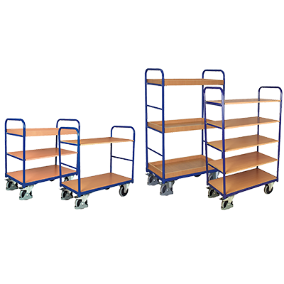 Carrelli da tavolo e carrelli a ripiani