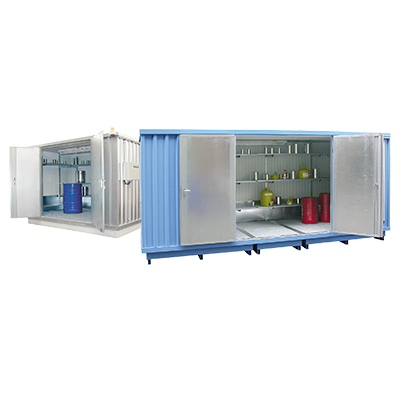 Stoccaggio esterno di materiali pericolosi