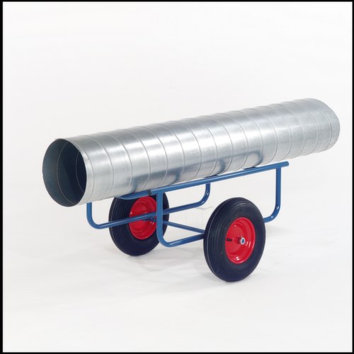 Rollcart Rollenkarre, Traglast 250 kg, Vollgummi-Bereifung Standard 1 L
