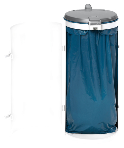 VAR Abfallsammler Kompakt Junior Müllsackhalter mit Deckel Abfallbehälter 120 L. 