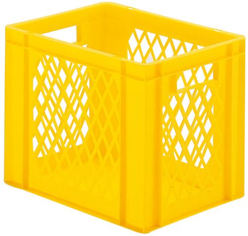 Lakape Euronorm-Stapelbehälter Favorit Wände durchbrochen, gelb, Inhalt 29 l Standard 1 L