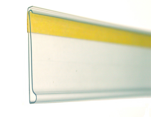Etikettenhalter für Einstecketiketten Selbstklebende Etikettenhalter 400 mm x 26 mm 50-er Pack Weiß 