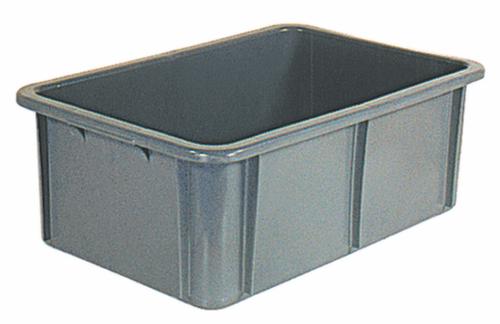 Stapelbehälter für Lebensmittel, grau, Inhalt 40 l Standard 1 L