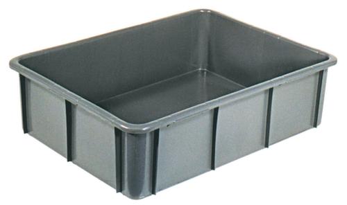 Stapelbehälter für Lebensmittel, grau, Inhalt 80 l Standard 1 L