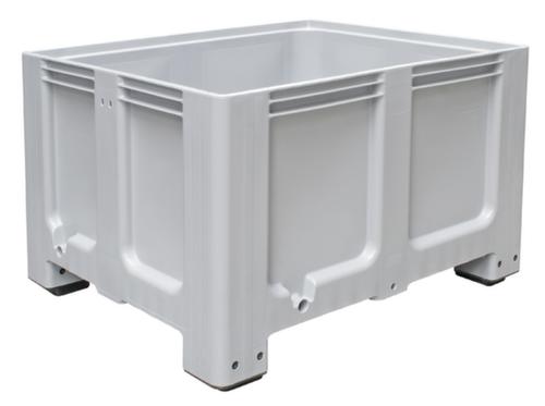 Großbehälter für Kühlhäuser, Inhalt 610 l, grau, 4 Füße Standard 1 L