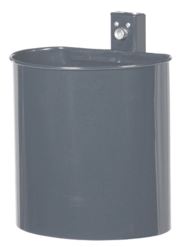 Abfallbehälter für Wand- oder Pfostenmontage, 20 l, DB703 anthrazit Standard 1 L
