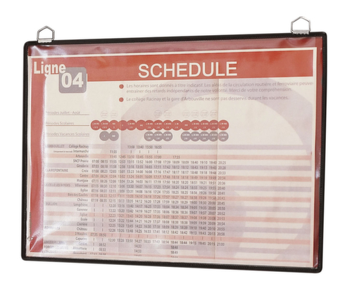 tarifold Aushangtasche tview, DIN A4, Rahmen mit Metallöse | UDOBÄR