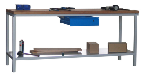 PAVOY Werkbank mit verschiedenen Unterbauten, 1 Schublade, 1 Ablageboden Standard 1 L