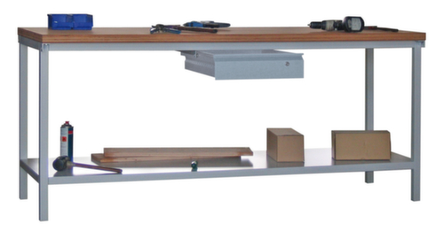 PAVOY Werkbank mit verschiedenen Unterbauten, 1 Schublade, 1 Ablageboden Standard 2 L