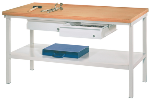 PAVOY Werkbank mit verschiedenen Unterbauten, 2 Schubladen, 1 Ablageboden Standard 1 L