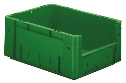 Euronorm-Stapelbehälter mit Eingriff, grün, Inhalt 14,5 l Standard 1 L