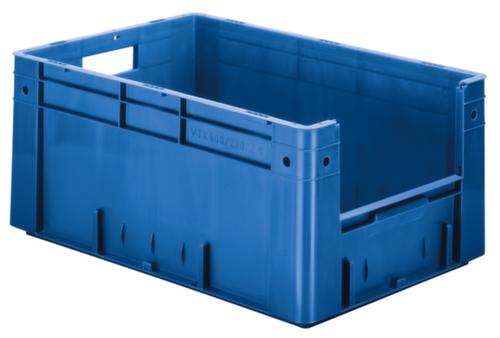 Euronorm-Stapelbehälter mit Eingriff, blau, Inhalt 50 l Standard 1 L