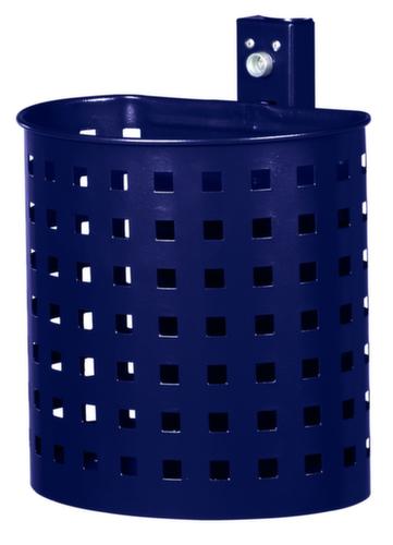 Abfallbehälter für Wand- oder Pfostenmontage, 20 l, kobaltblau Standard 1 L