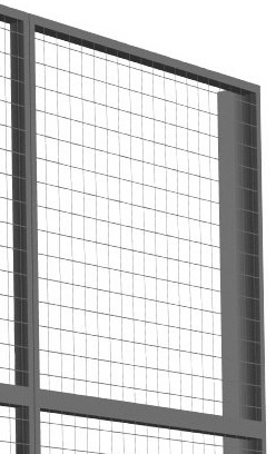 TROAX Wand-Aufsatzelement Extra für Trennwandsystem, Breite 200 mm