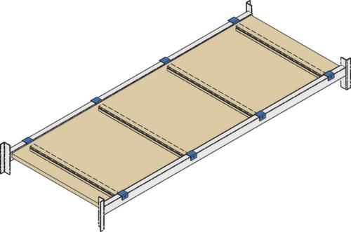 Holzboden für Palettenregal, Breite x Tiefe 3600 x 1100 mm Technische Zeichnung 1 L