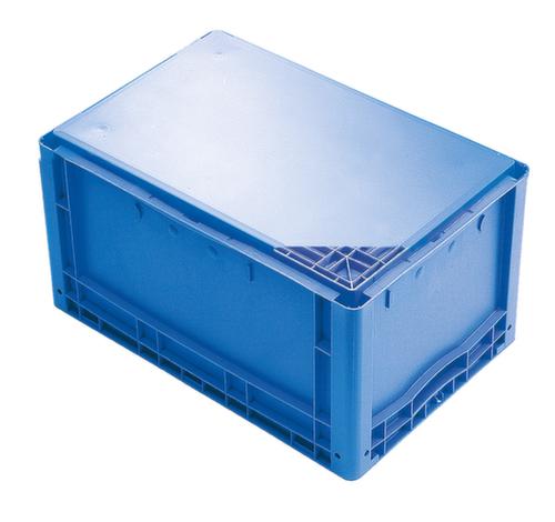 Euronorm-Stapelbehälter mit Doppelboden, blau, Inhalt 49 l Detail 1 L