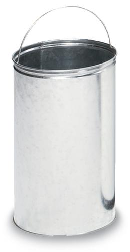 Tretabfallbehälter mit Klappdeckel aus Edelstahl, 33 l, weiß Standard 2 L