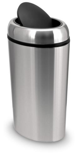 Edelstahl-Abfallbehälter mit Schwingdeckel, 40 l Standard 1 L