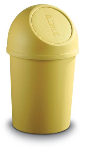 helit Push-Abfallbehälter, 6 l, gelb Standard 1 L