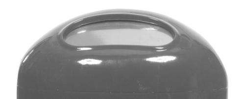 Ovaler Abfallbehälter für den Außenbereich, 45 l, anthrazit Detail 1 L
