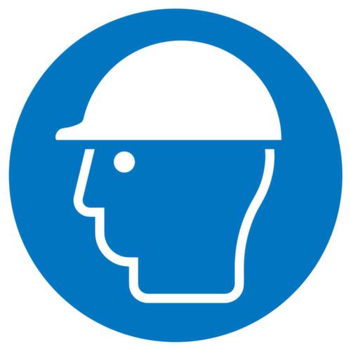 Gebotsschild Kopfschutz benutzen, Wandschild Standard 1 L