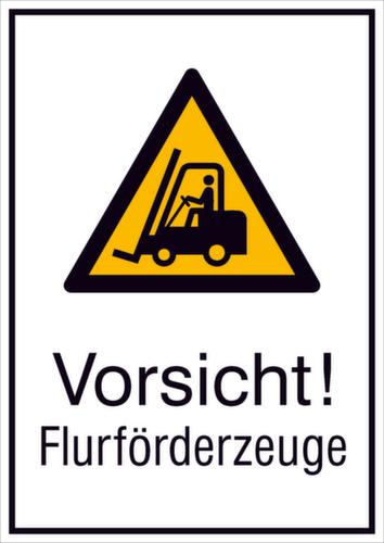 Warnschild vor Flurförderfahrzeugen, Wandschild Standard 1 L