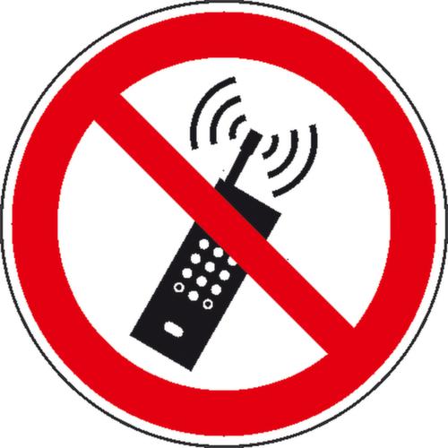 Verbotsschild Mobilfunk verboten, Aufkleber, Standard Standard 1 L