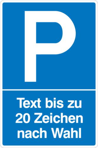 Parkplatzschild, Wandschild Standard 1 L