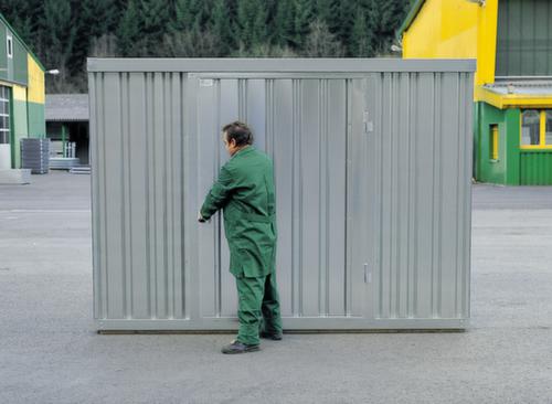 Säbu Verzinkter Materialcontainer FLADAFI® mit 3 Modulen Milieu 5 L