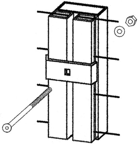Eckelement für Trennwandsystem, Breite 480 / 480 mm Technische Zeichnung 2 L
