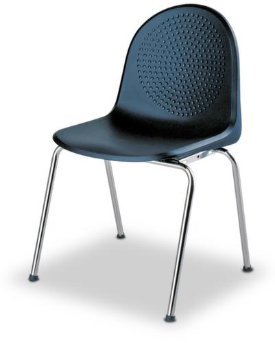 Nowy Styl Kunststoffschalenstuhl mit rundem Rücken, schwarz Standard 1 L