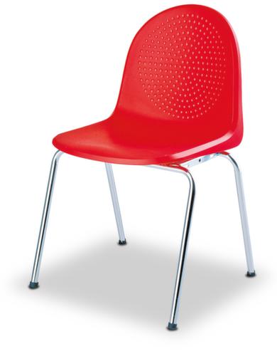 Nowy Styl Kunststoffschalenstuhl mit rundem Rücken, rot Standard 1 L