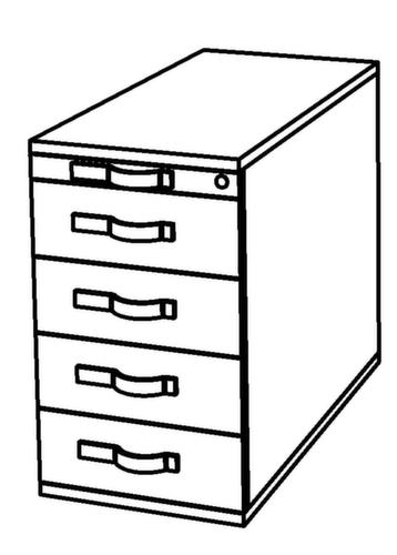 Standcontainer Up and Down, 4 Schublade(n), Ahorn/Ahorn Technische Zeichnung 1 L